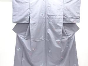 華紋織り出し手織り紬着物